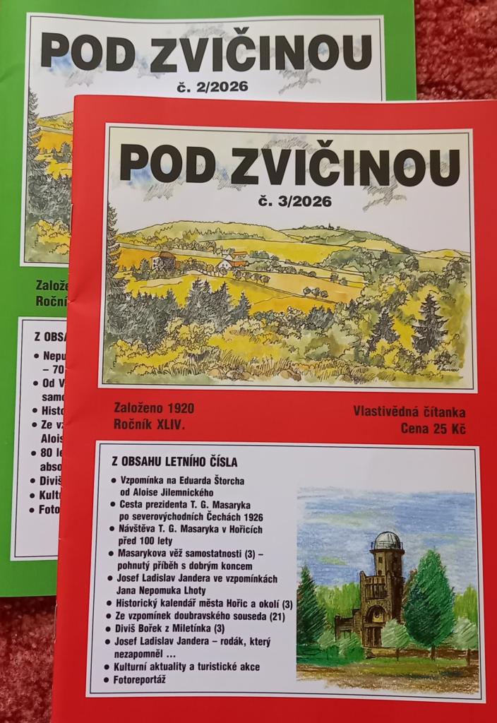 časopisy Pod Zvičinou 2 a 3/2026